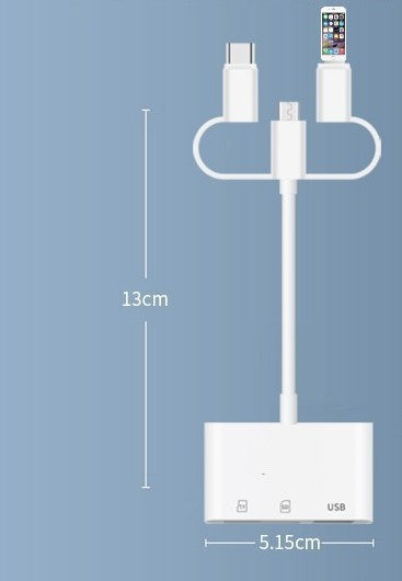 Mobile Phone SD Card Reader Camera Memory Card Conversion All-in-one For iPhone and Android