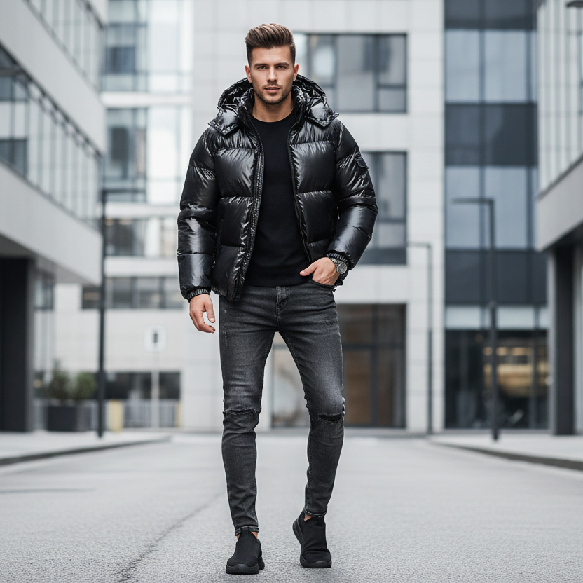 Men and Women Parka 2025 Winter Warmth Thickened Hooded Waterproof Puffer Jacket Coat Solid Casual Streetwear Windproof Outwear