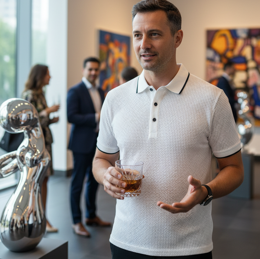 1pcs Summer Men Mesh Ice Silk T-shirt Men's Short-sleeved New T-sleeved Men's Polo Tee Shirt Solid Men Business Fashion Tops