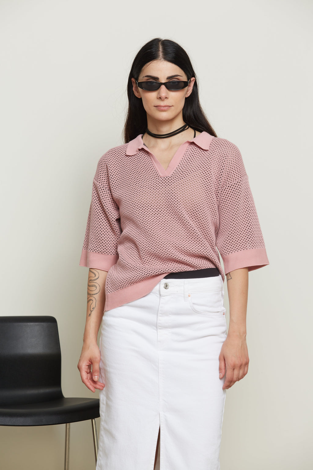 Polo traforata in Cotone - Virginia