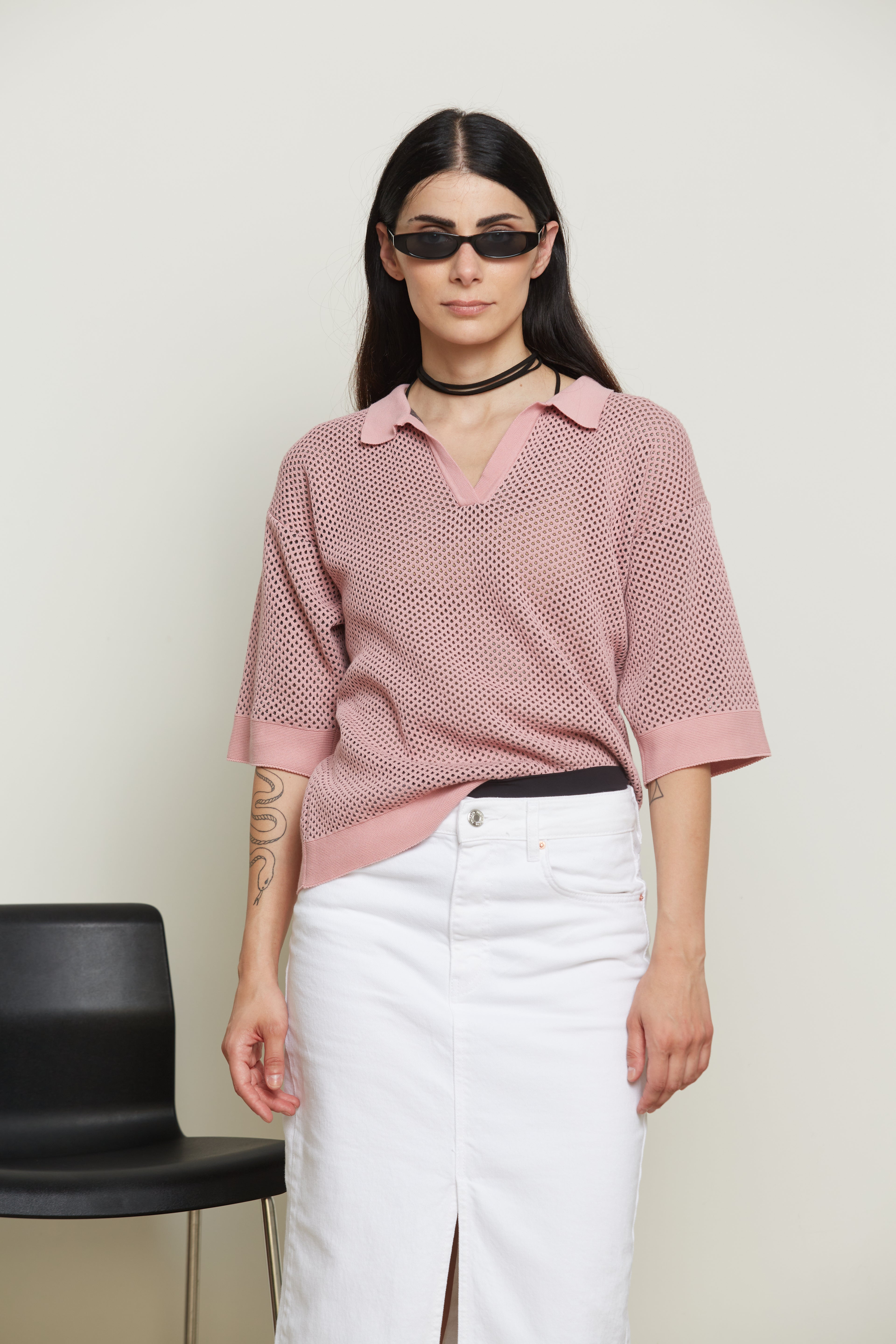 Polo traforata in Cotone - Virginia